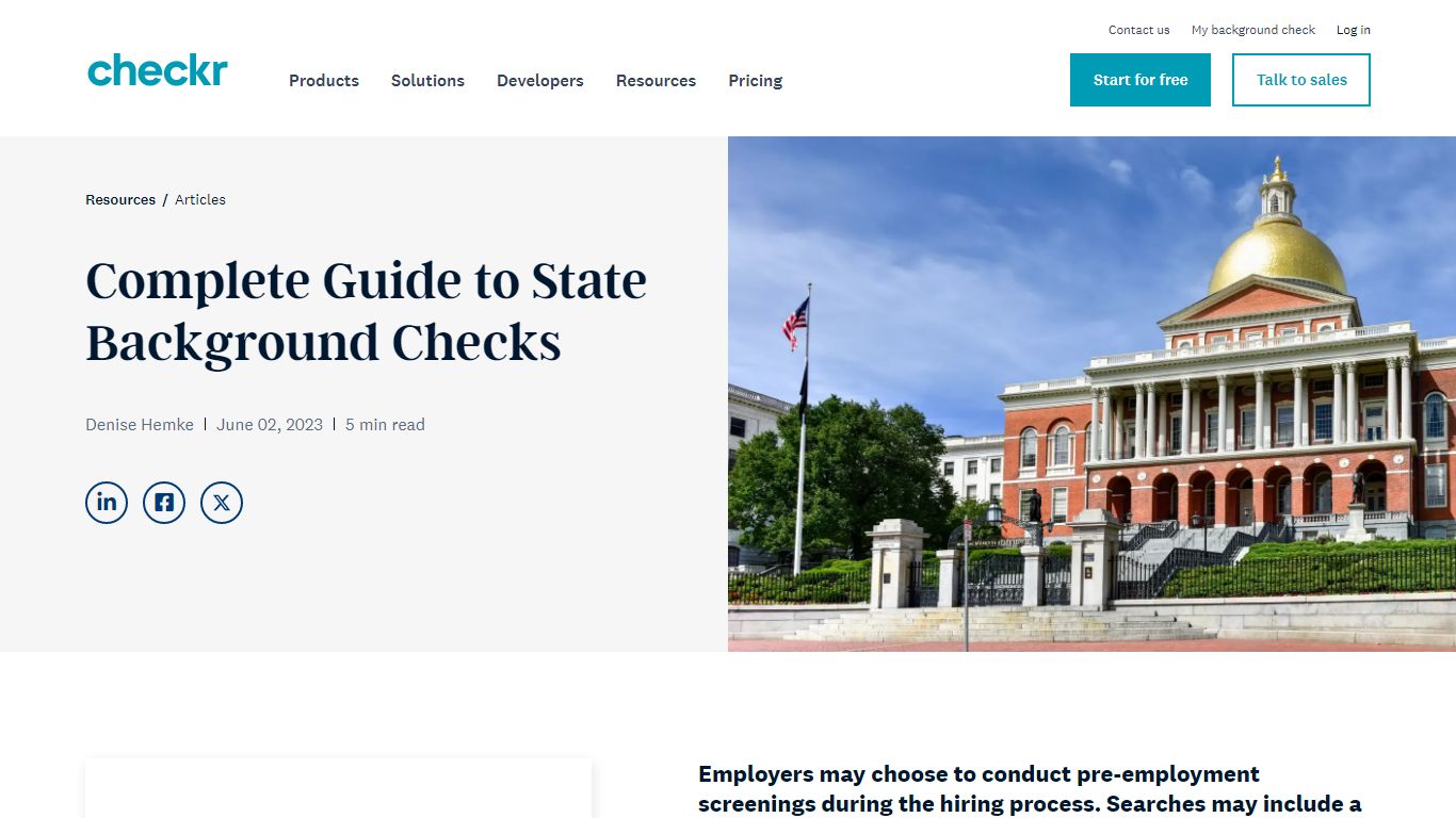 Complete Guide to State Background Checks | Checkr